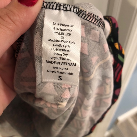 Printed LuLaRoe Small Carly - Picture 3 of 4