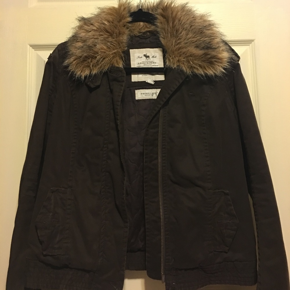 Abercrombie Faux Fur Collar Jacket