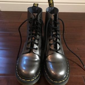 Dr Martens girls combat boots size 4