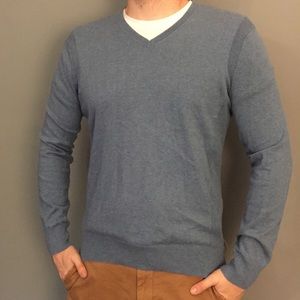 GAP tall medium mens blue sweater v-neck