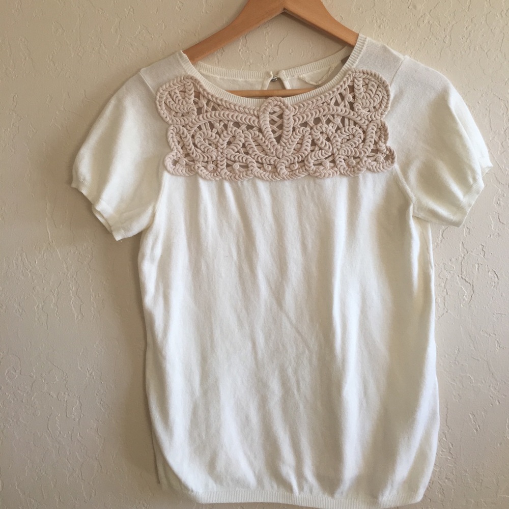 *SOLD* Anthropologie Knitted & Knotted Sweater Top
