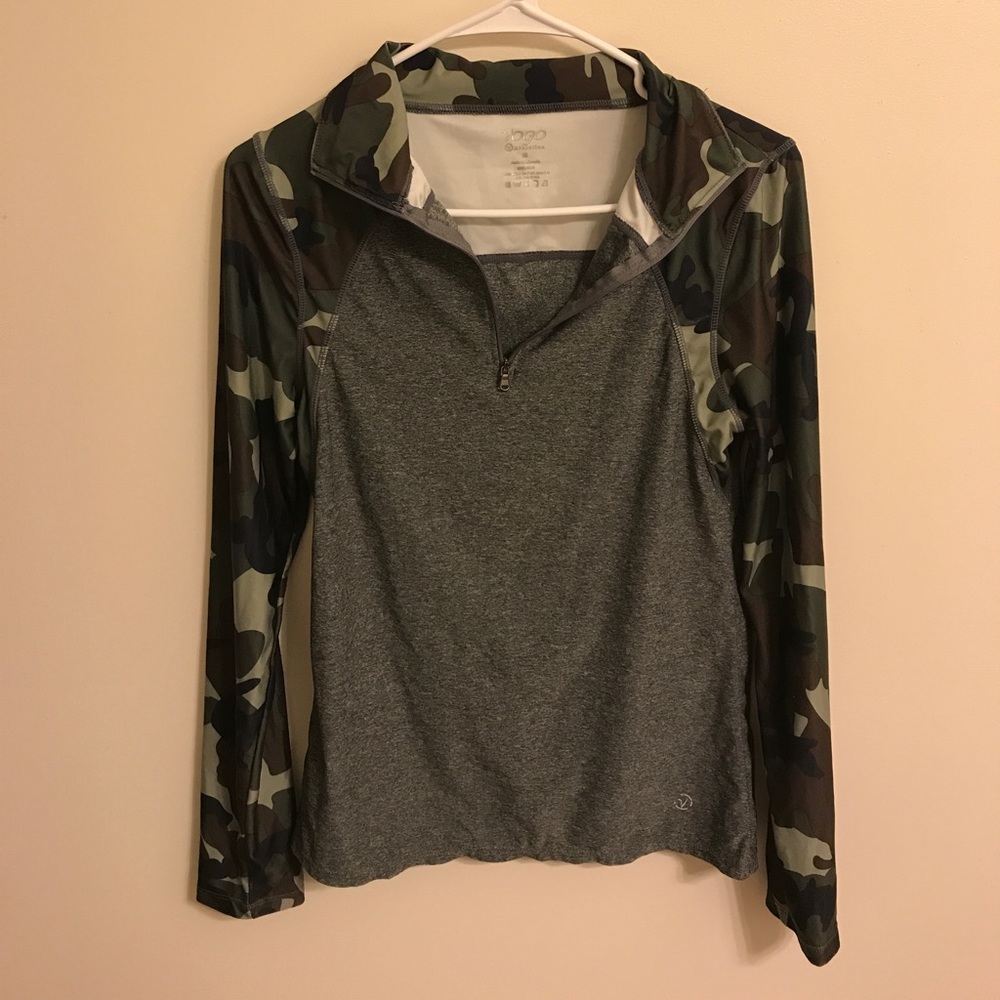 Camo &Gray Athletic Zipup