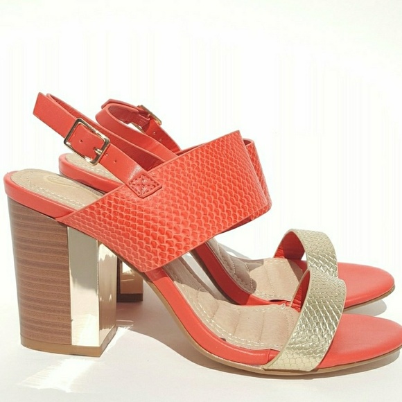 Coral Crush Heels - Picture 1 of 3