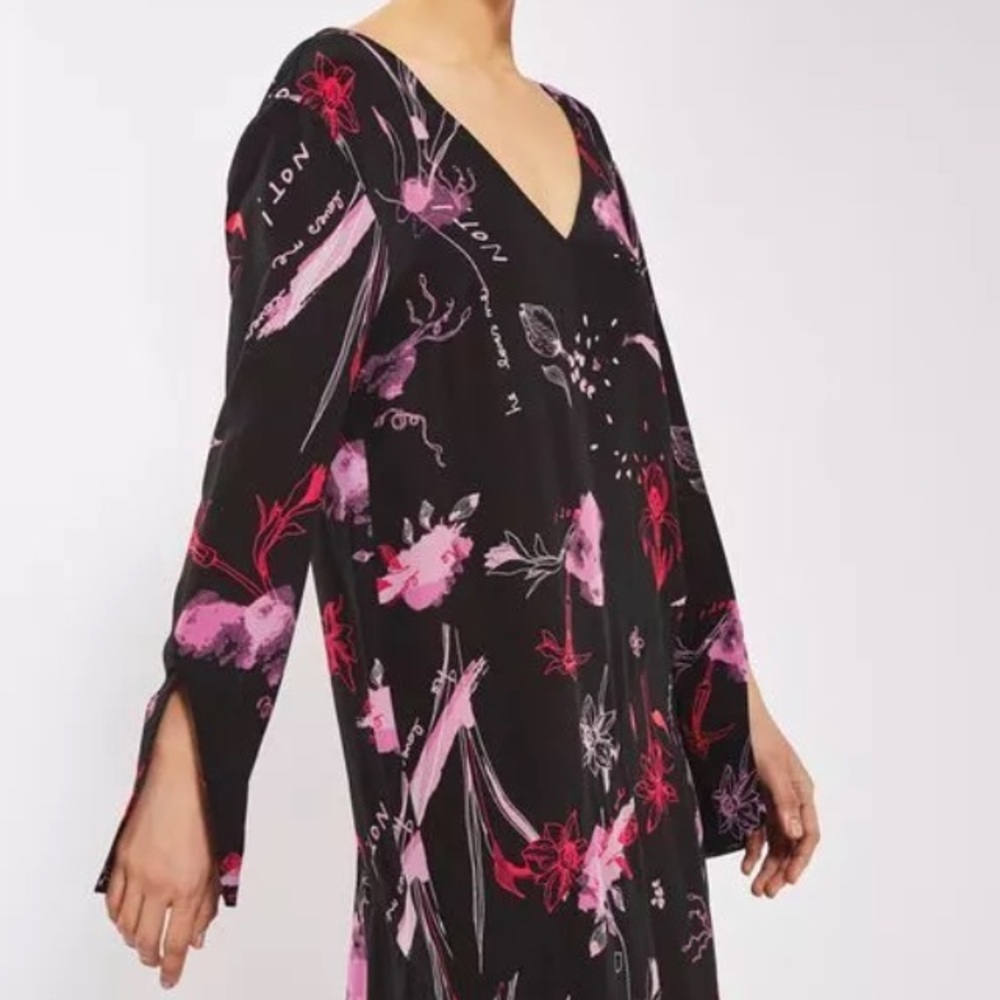 Topshop Boutique He Loves Me Silk Asymmetric Dres
