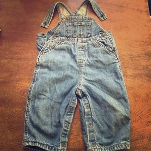 Blue jean overalls