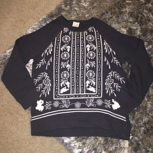 Zara Girls Casual Collection Embroider Sweatshirt