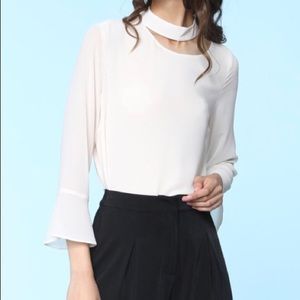 REDUCED! • Long Sleeve Blouse w/ Choker