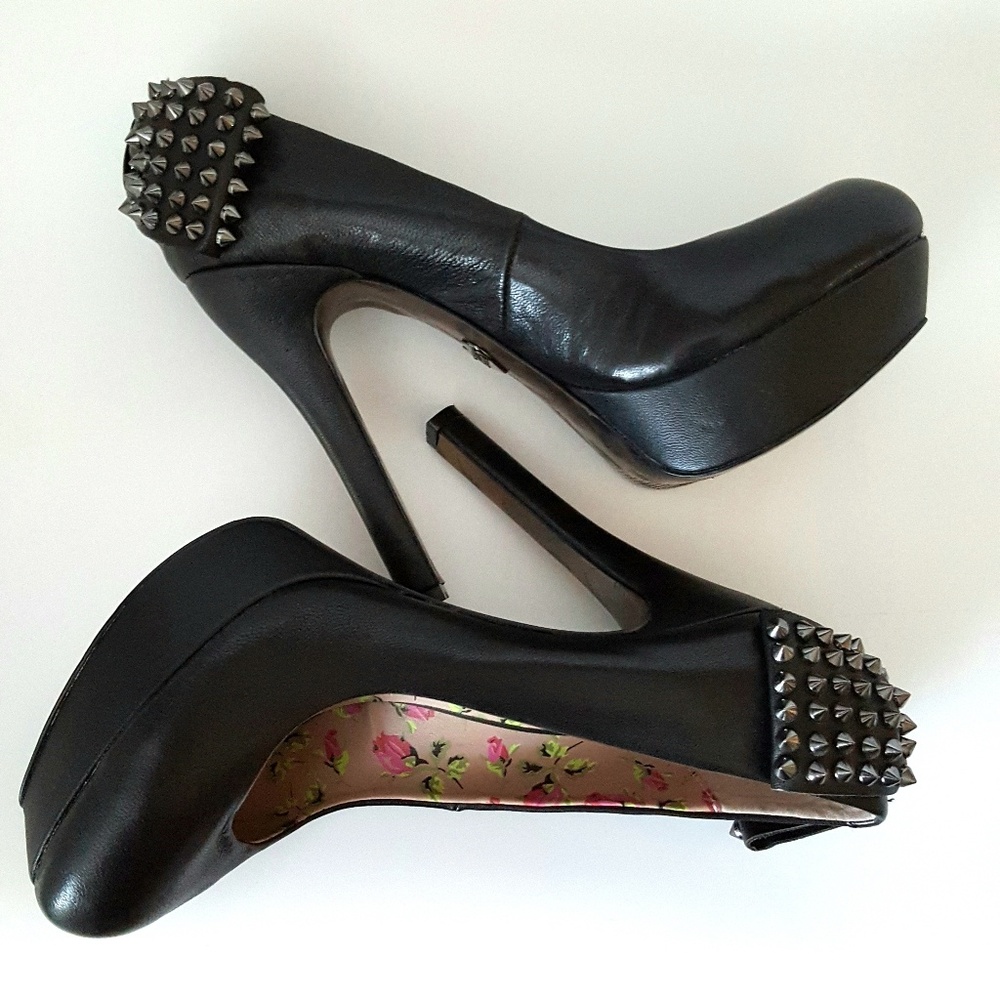 🎀SOLD🎀 BETSEY JOHNSON Studded Leather Platform - Picture 7 of 8