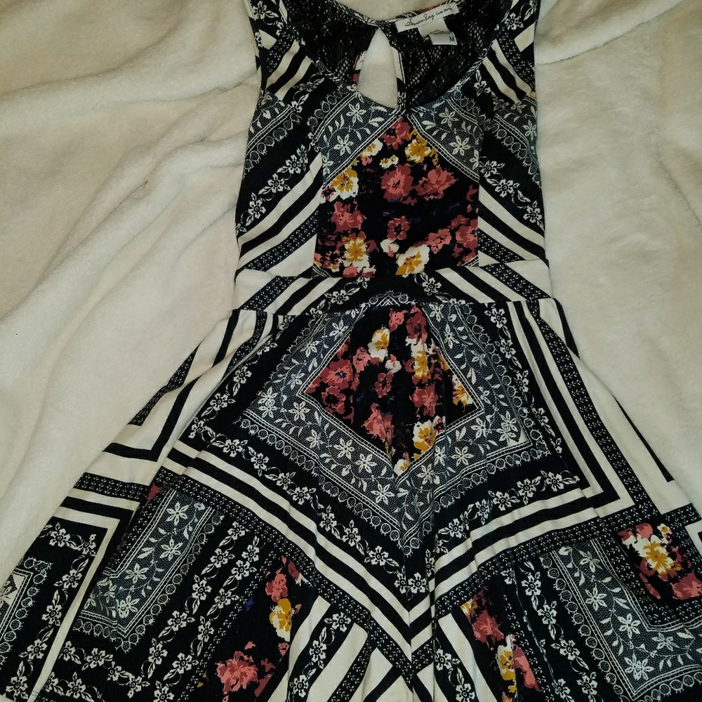 Geometric/floral dress