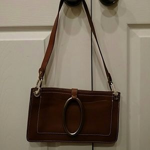 DKNY thin brown purse