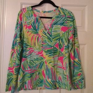 Lilly Pulitzer Kayleigh Top in Tropical Storm
