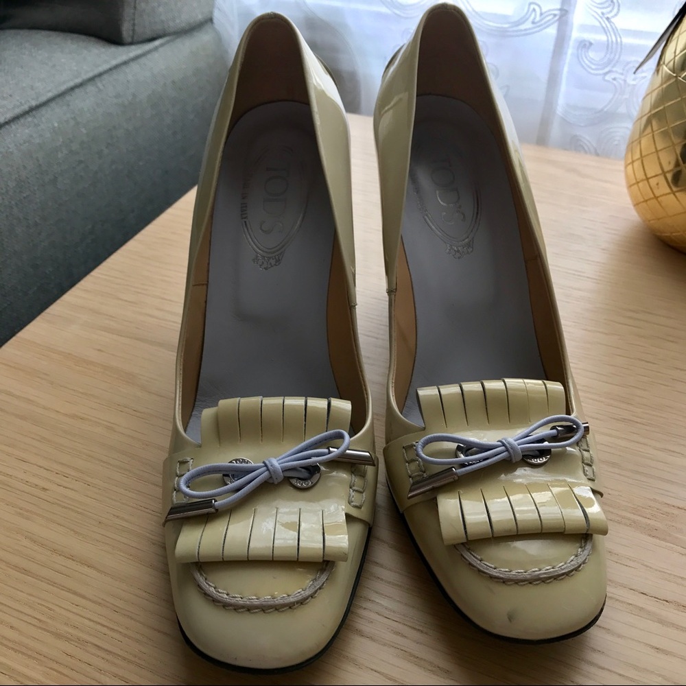 TOD'S Heel Pump Loafers