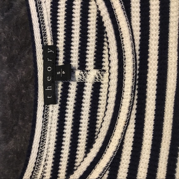 Never worn Theory brand navy & white striped dress - Picture 3 of 3