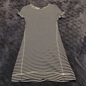 Never worn Theory brand navy & white striped dress