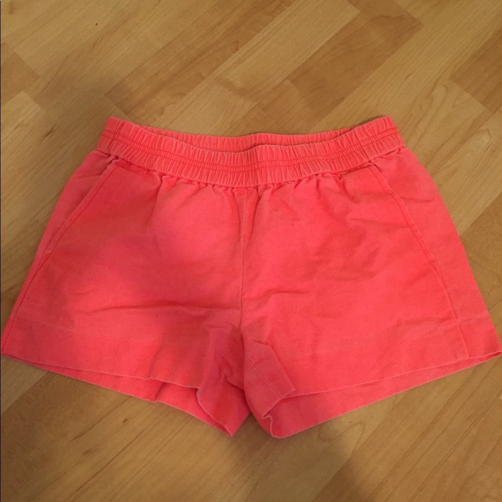 Pink J.Crew Pull-On Shorts