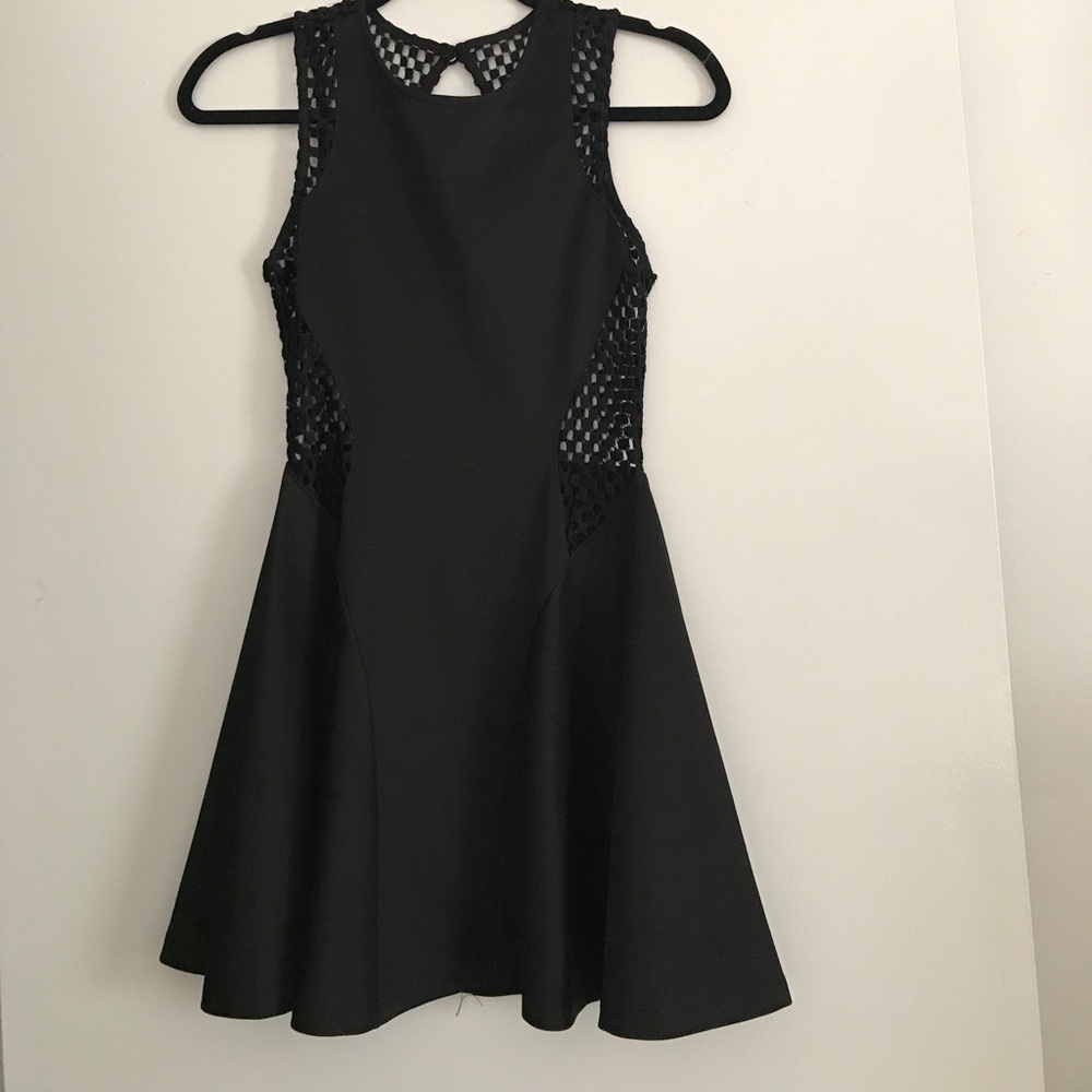 Nasty Gal black backless mini
