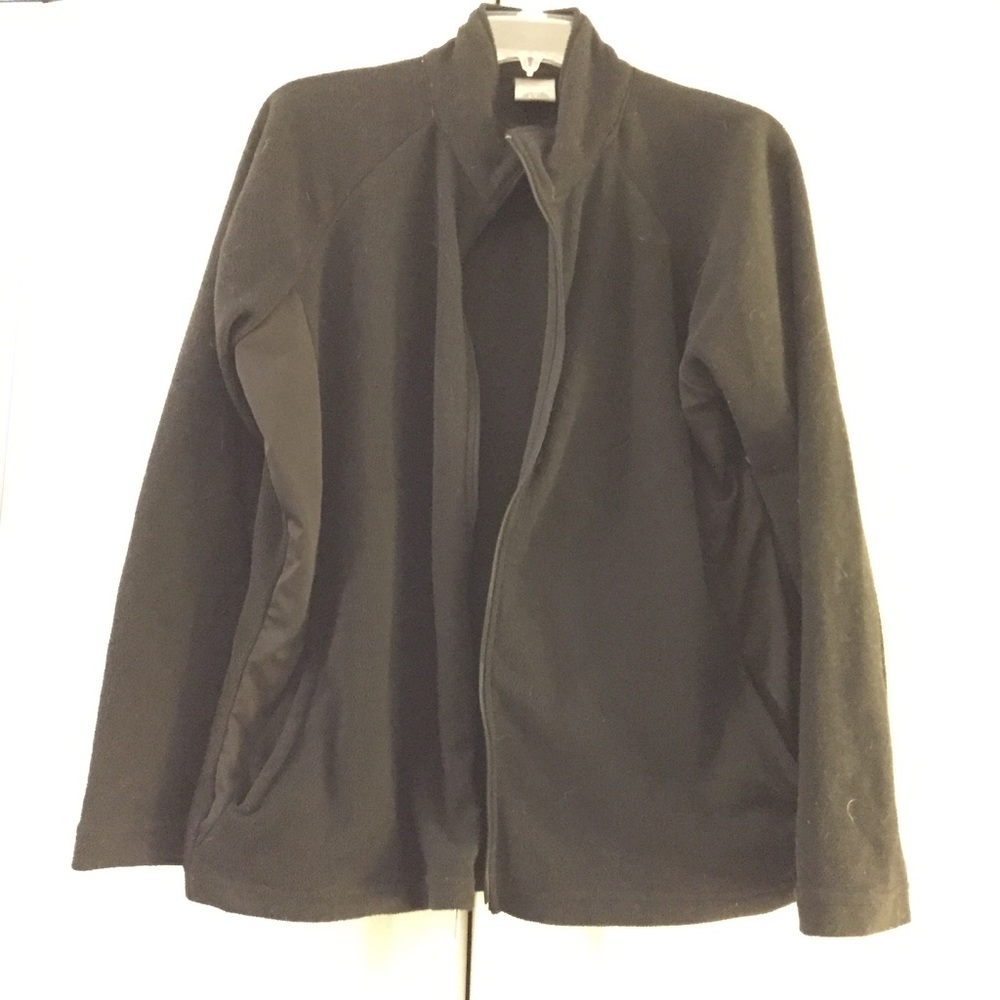 EUC black fleece jacket