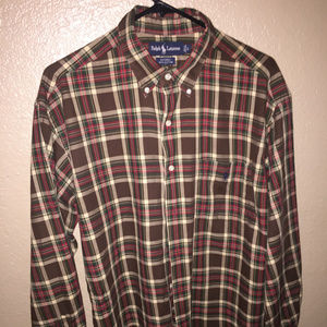 Plaid mens dress long sleeve