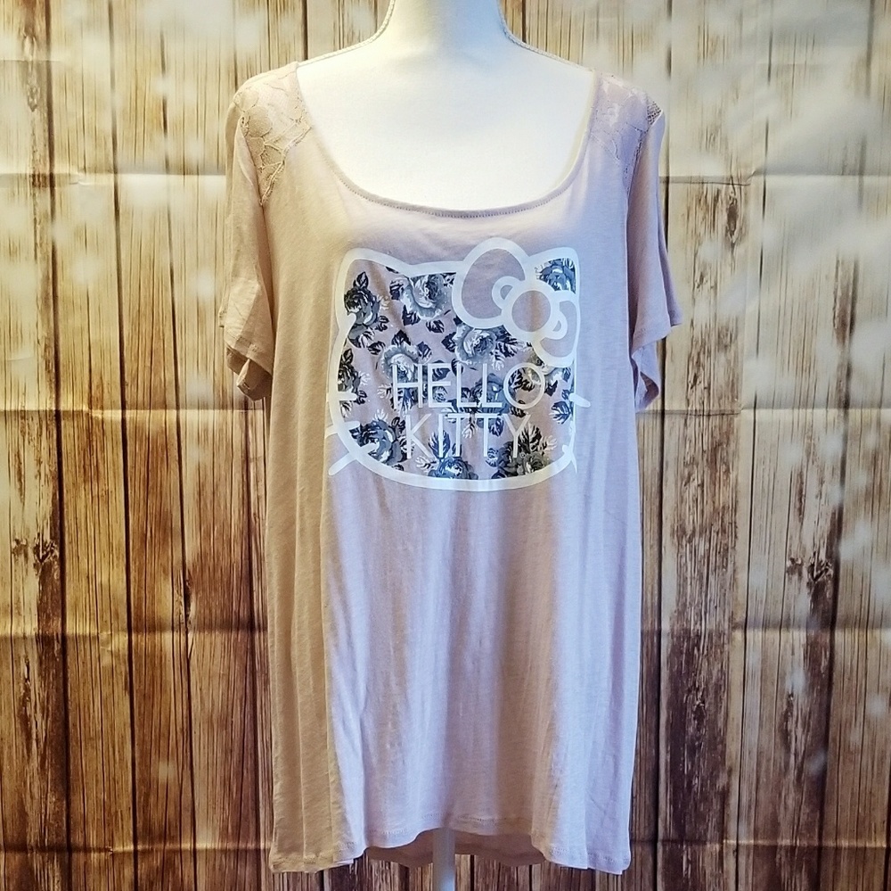 HELLO KITTY for TORRID Blush Pink Cap Sleeve Tee