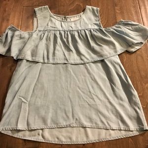 Lauren Conrad cold shoulder top