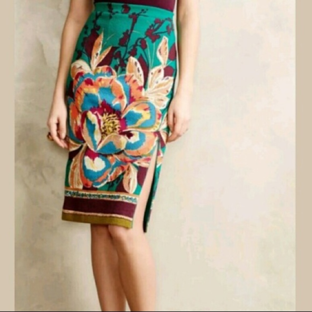 Anthropologie Maeve Midi Skirt