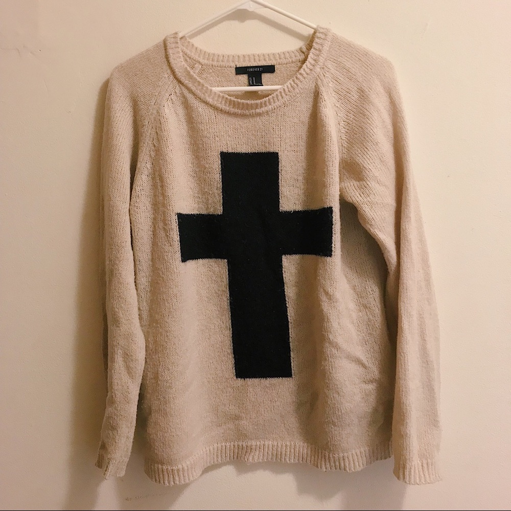 Forever 21 Cream Sweater