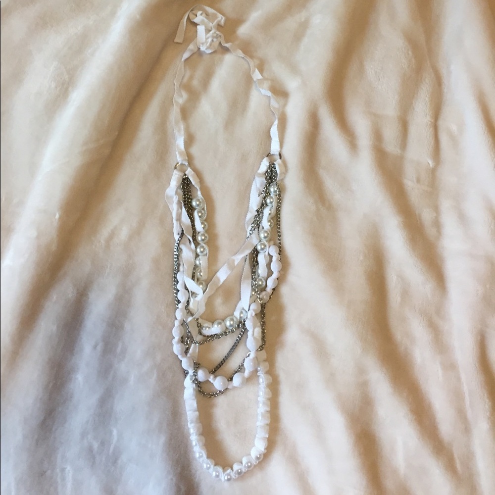 BCBG necklace with adjustable ribbon 🎀 closure