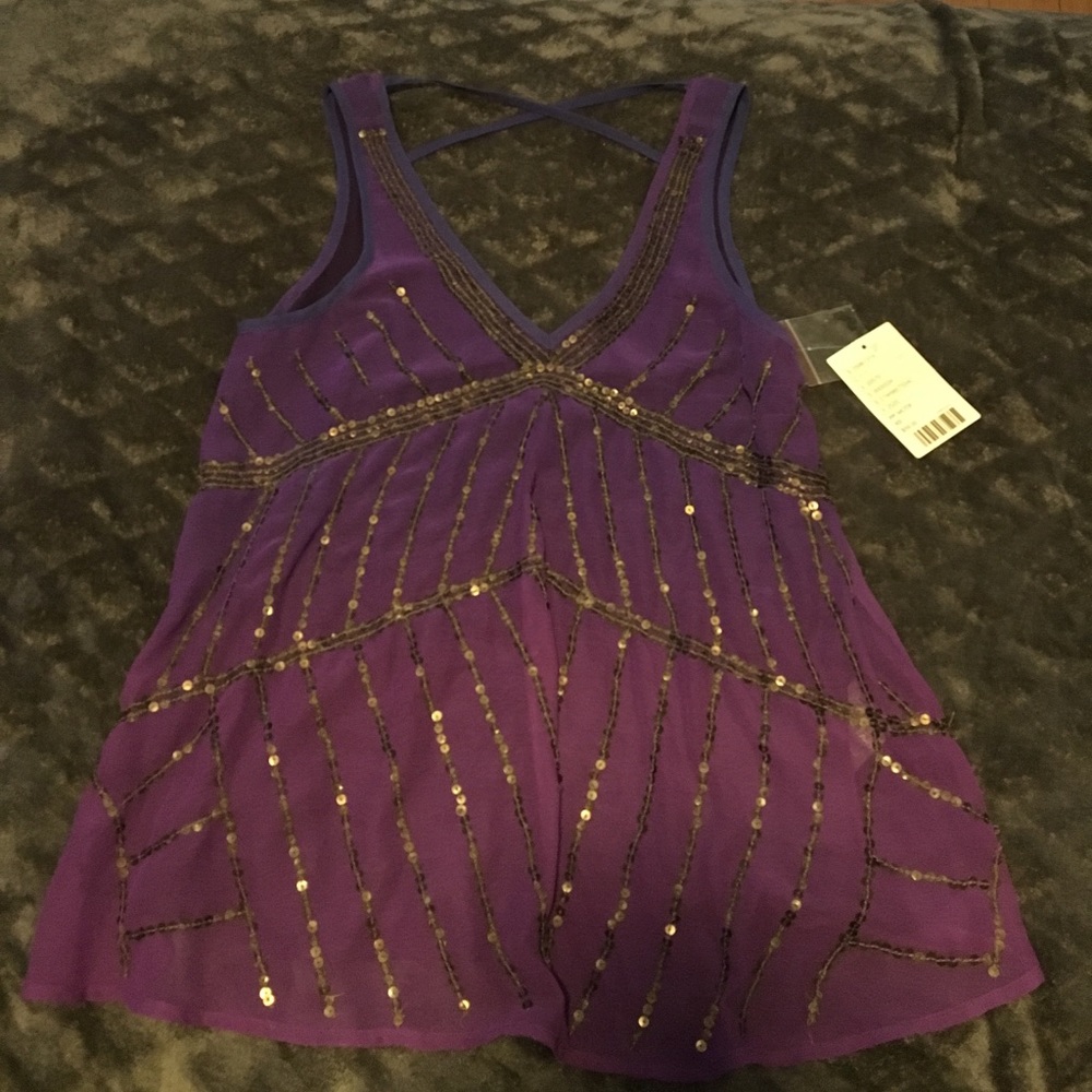 Ecoté brand purple tank top