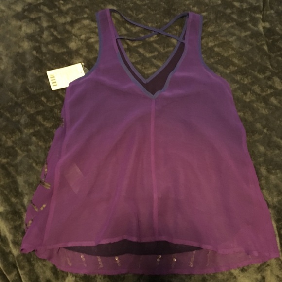 Ecoté brand purple tank top - Picture 2 of 3