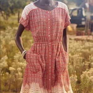 Maeve Anthropologie Button Up Dress
