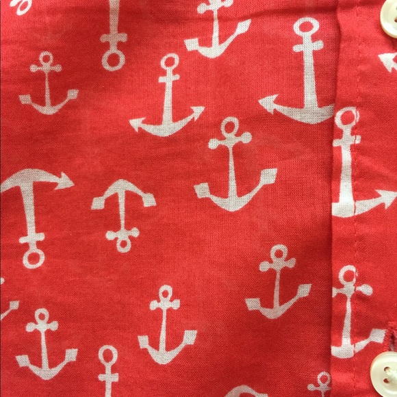 Adorable old navy anchor button up.  ⚓️ - Picture 3 of 3
