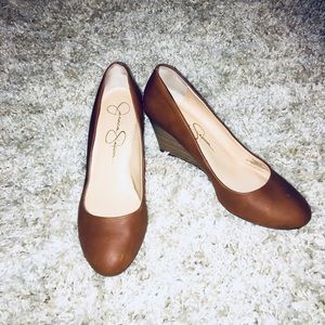 Jessica Simpson Brown Wedges