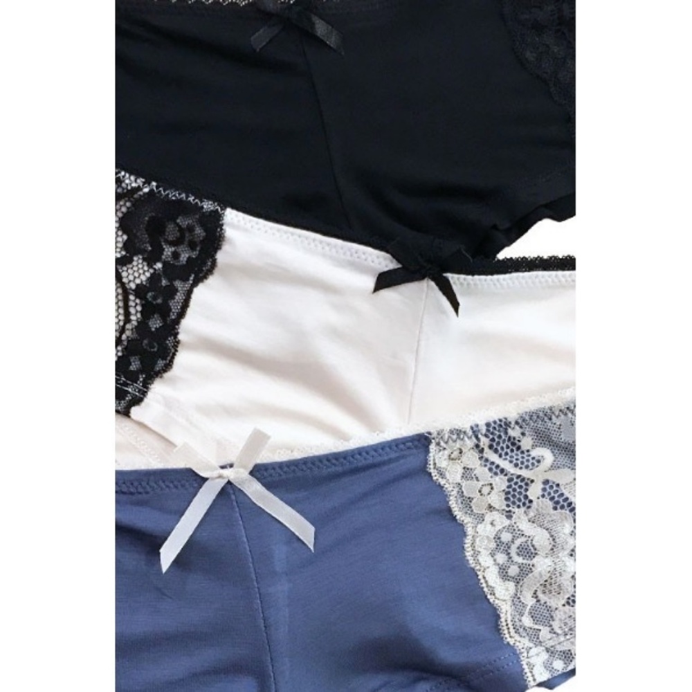 Bundle of Lace Detail Boyshort Panties - Picture 2 of 2