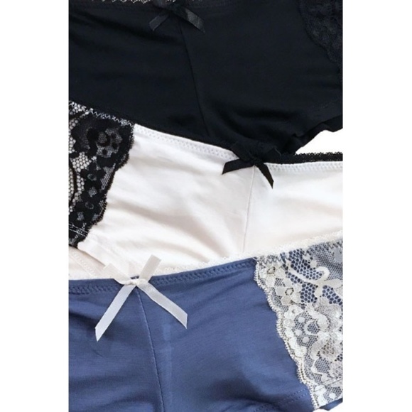Bundle of Lace Detail Boyshort Panties - Picture 2 of 2