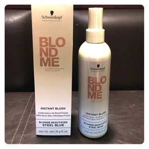 Schwarzkopf blonde me instant blush in steel blue