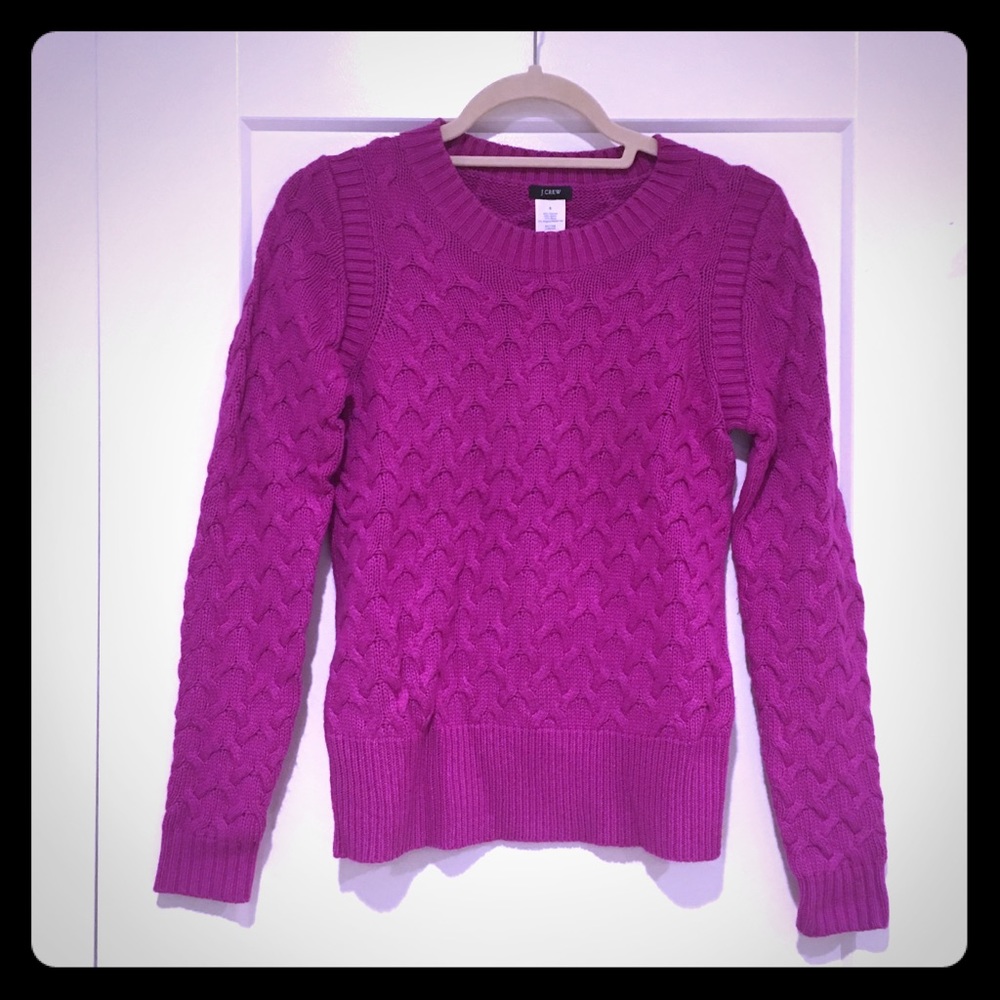 Fuschia J Crew Sweater
