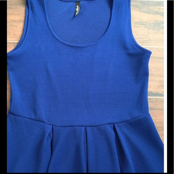❌ GONE ❌ NWOT Royal blue fit & flare dress - Picture 5 of 6