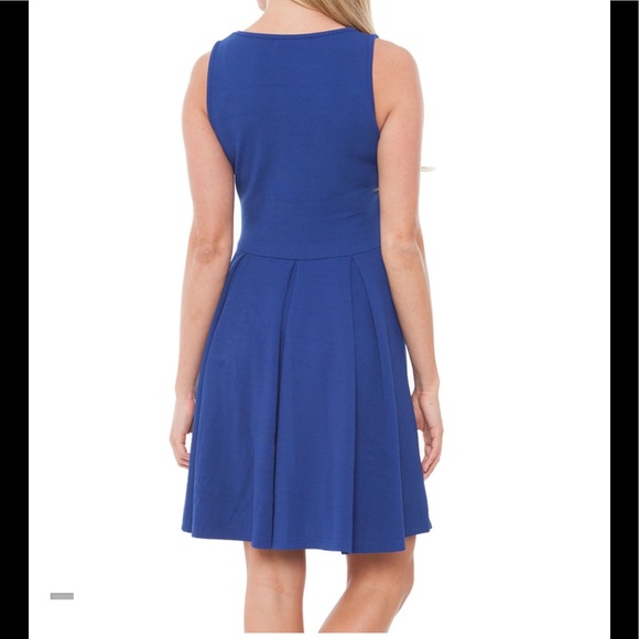 ❌ GONE ❌ NWOT Royal blue fit & flare dress - Picture 2 of 6