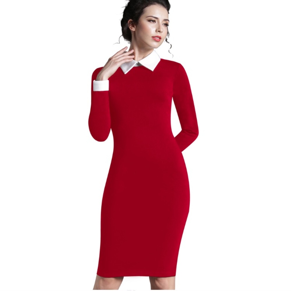 Red Fitted dress