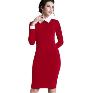 Red Fitted dress