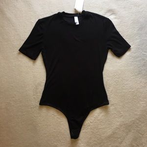 American apparel ribbed thong bodysuit.