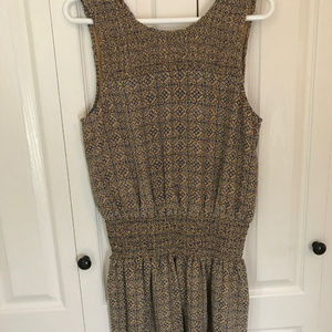 JOIE 'Kiernan' Tile Print Silk Drop Waist Dress