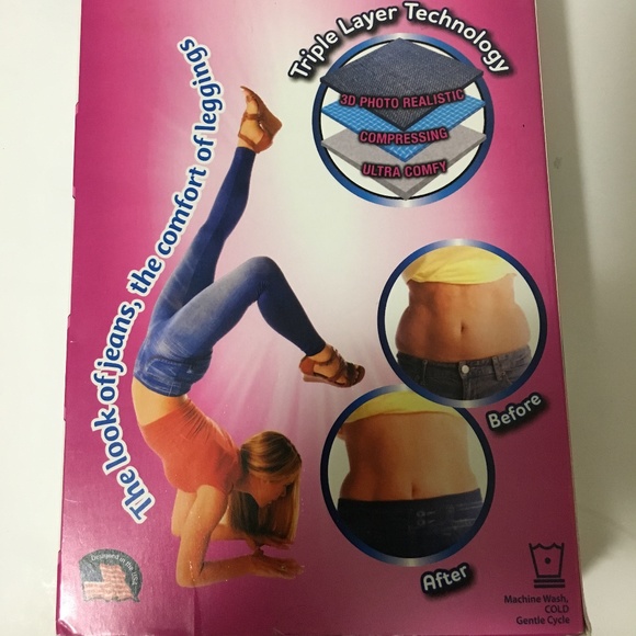 🆕 Jeaneez Classic Leggings NIB - Picture 4 of 5