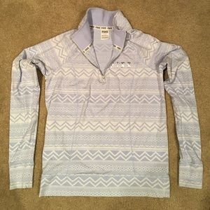 PINK printed quarter zip