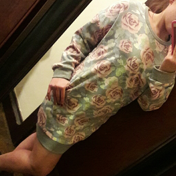 NWT Floral Sweater Tunic/Dress - Picture 7 of 8