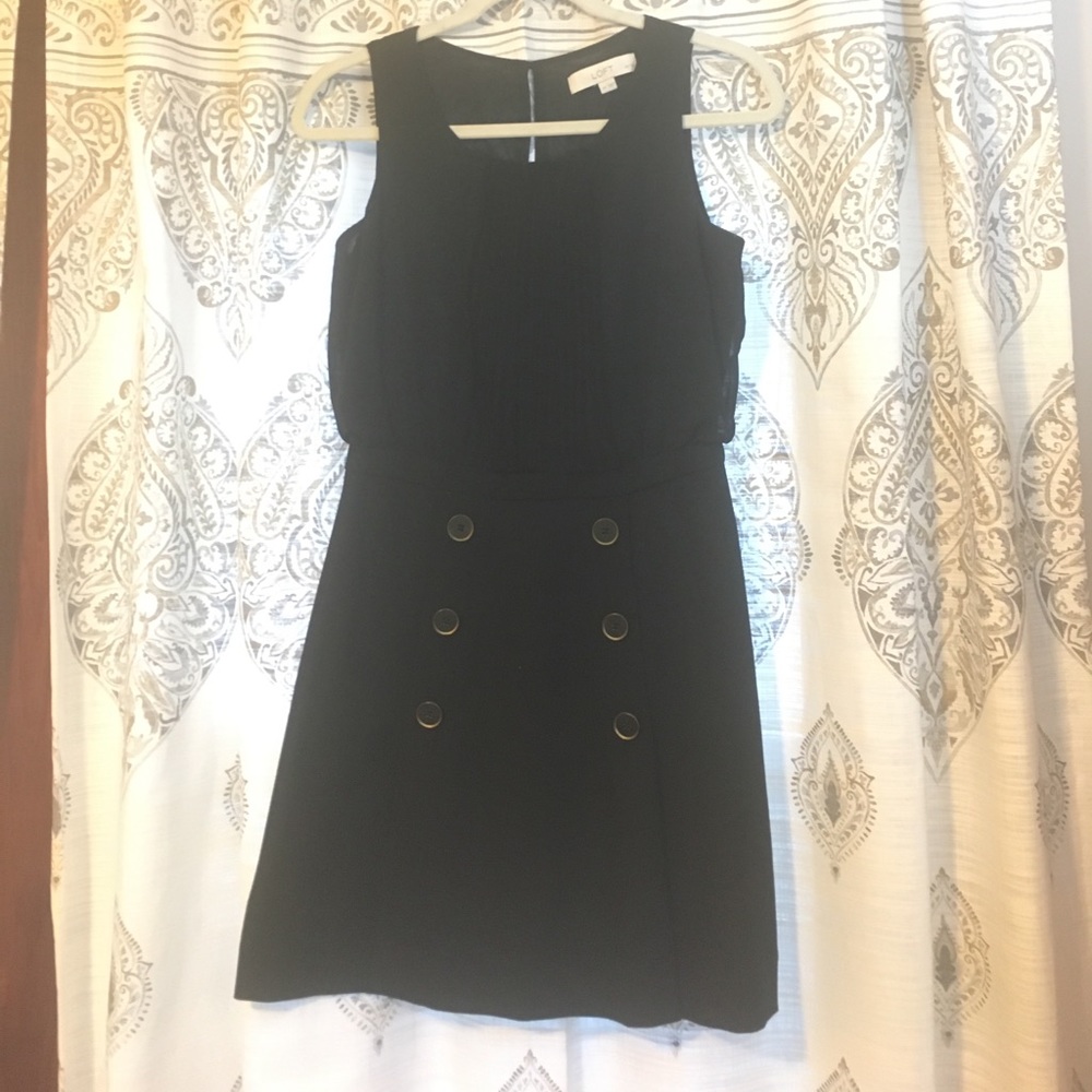 Loft business button front dress
