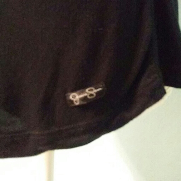 Jessica Simpson Black Lace Butterfly Racerback Top - Picture 6 of 6