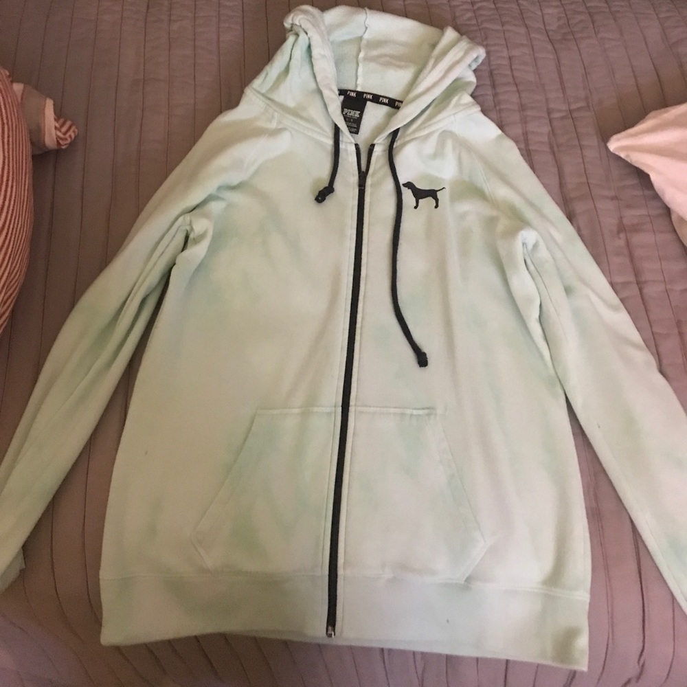 Pink zip-up hoodie