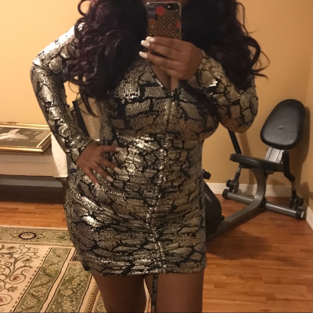 NEW long sleeve polystretch dress - Picture 1 of 2