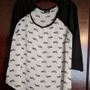 Motorcycle Print Top
